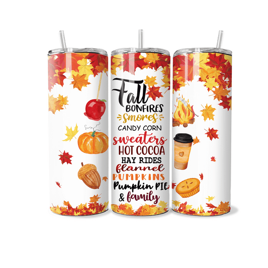 Fun in Fall- 20 oz Skinny Tumbler