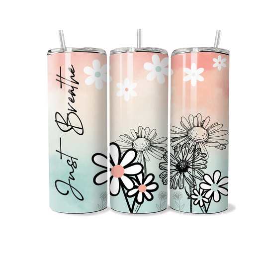 Just Breathe- 20 oz Skinny Tumbler